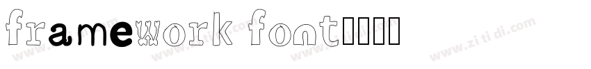 framework font字体转换 framework font字体转换